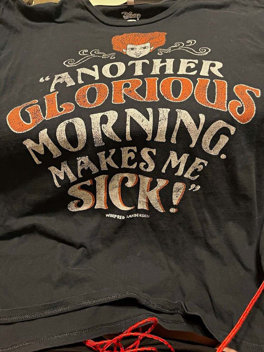 Disney Hocus Pocus Winifred Sanderson Another Glorious Morning T-Shirt Size xl